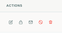 סמלי פעולות בשורה של נציג אנושי