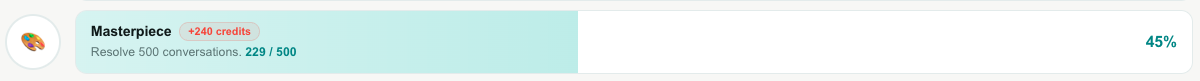 A single achievement row, labelled