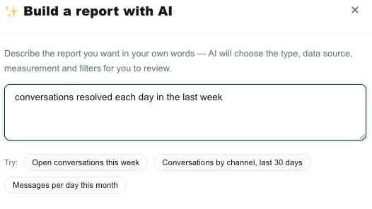 Teloring AI report builder