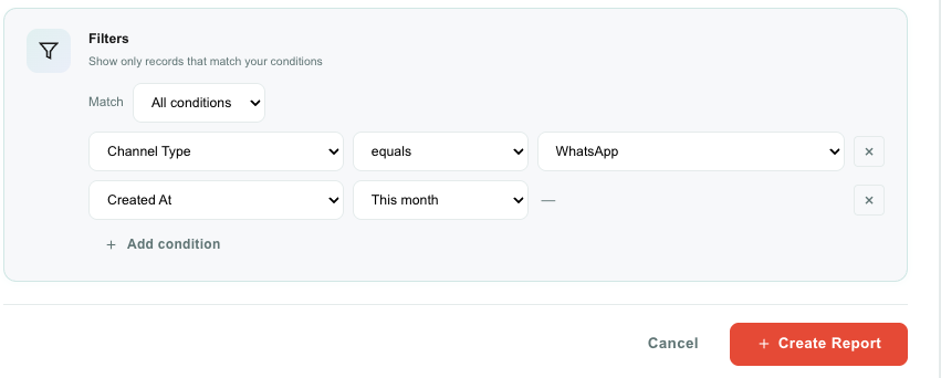 Teloring filter builder