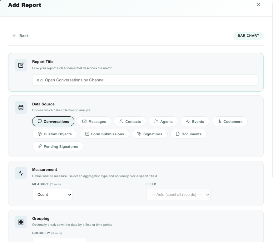 Teloring report builder
